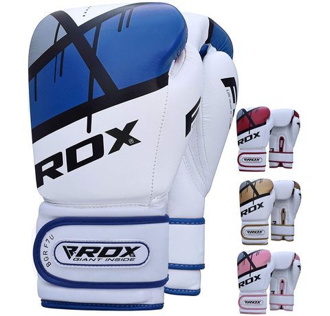 View of the five models of RDX boxing gloves available.