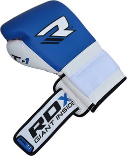 The top of the RDX Cow Hide Boxing Gloves.